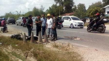 Anggota Damkar Mandau, Bengkalis Tewas Ditempat
