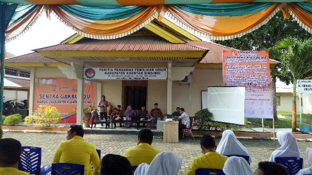 Deklarasi Pengawas Pemilu Partisipatif di Kuansing Diikuti Komunitas Motor, Pelajar dan Mahasiwa