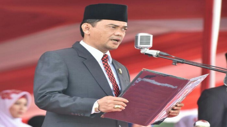 Ketua DPRD Dumai Bacakan Teks Proklamasi