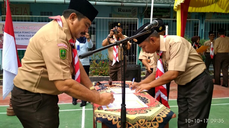 Gudep Pramuka 0708 Lapas Kelas IIA Tembilahan Dikukuhkan