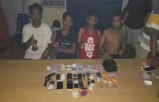 Polsek Pinggir Tangkap Pengedar dan Pemakai Sabu