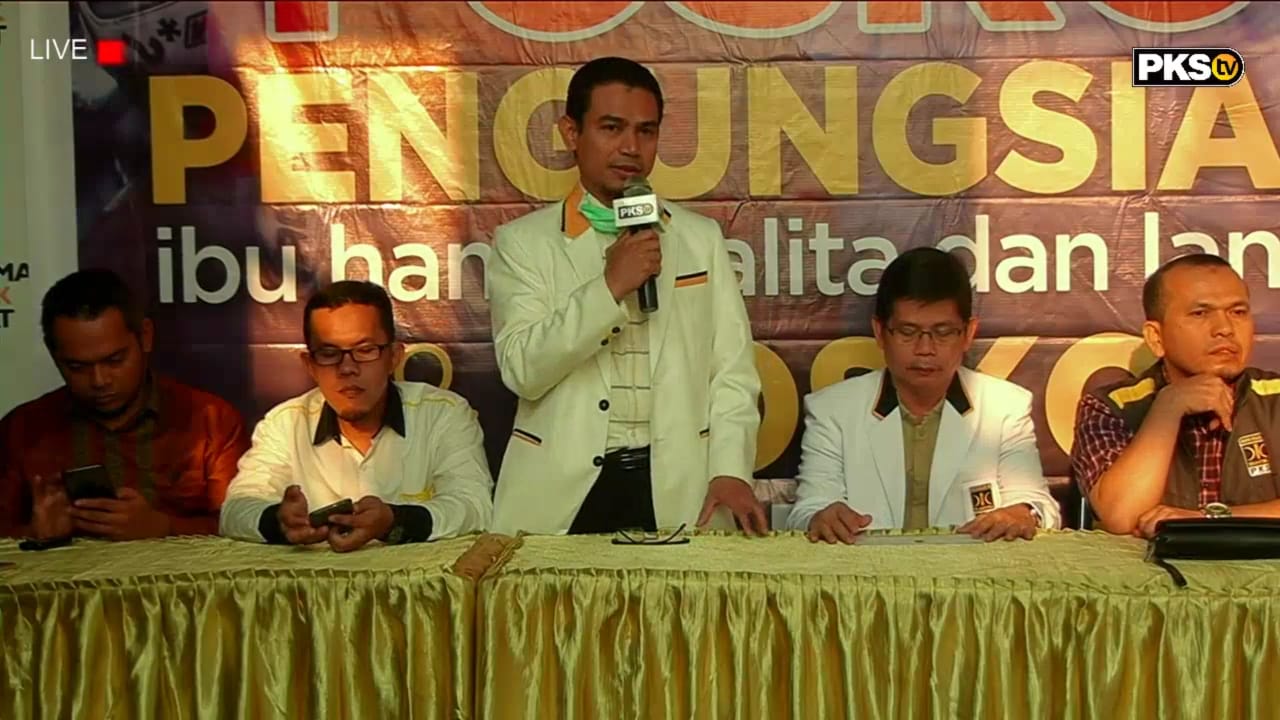 PKS Launching Posko Penanggulanga Kabut Asap di Markaz DPW PKS