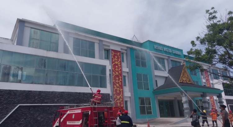 Gedung Irna A RSUD Dumai Terbakar, RSUD Kota Dumai Gelar Simulasi K3RS