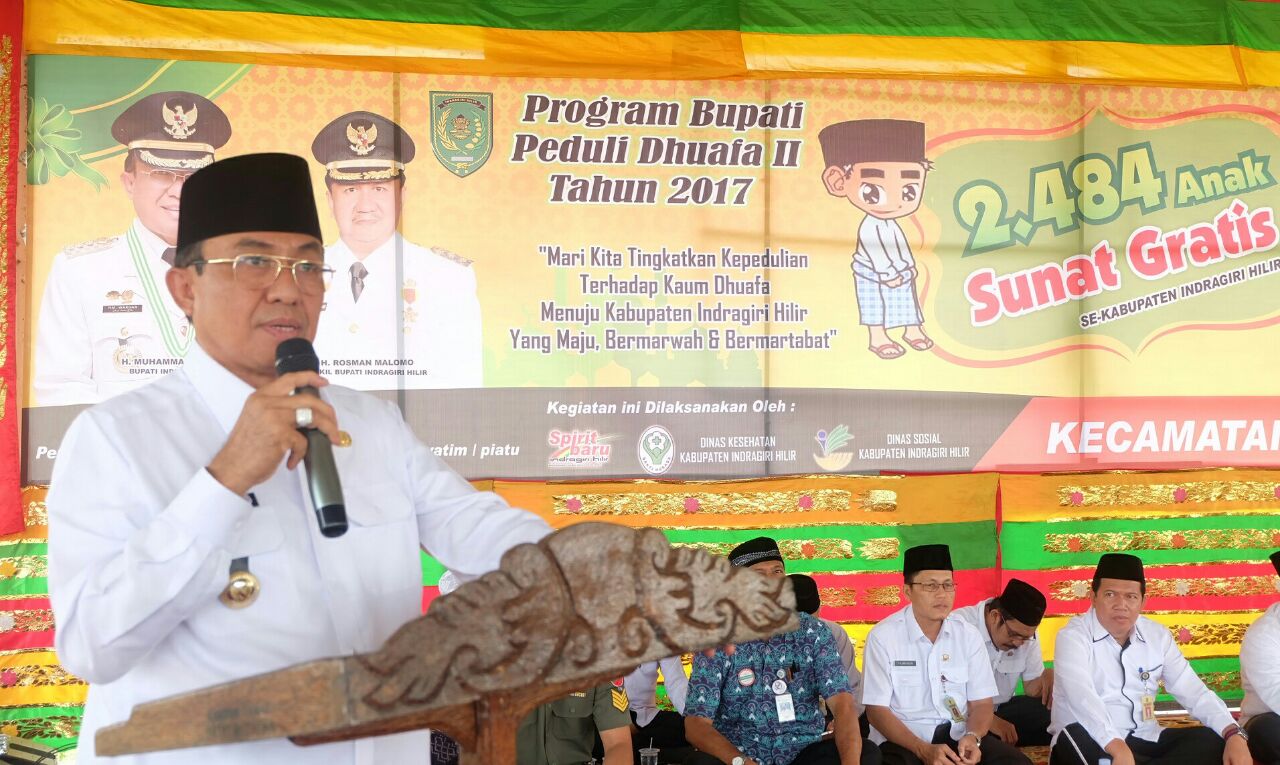 Bupati Inhil Hadiri Istighotsah di Sungai Piring