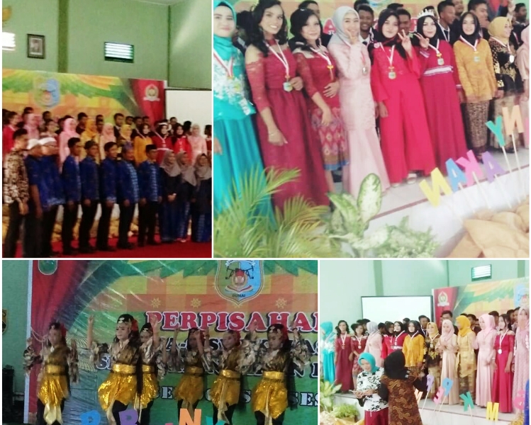 SMK Perminyakan Dumai Gelar Perpisahan di Aula Makodim 0320/Dumai