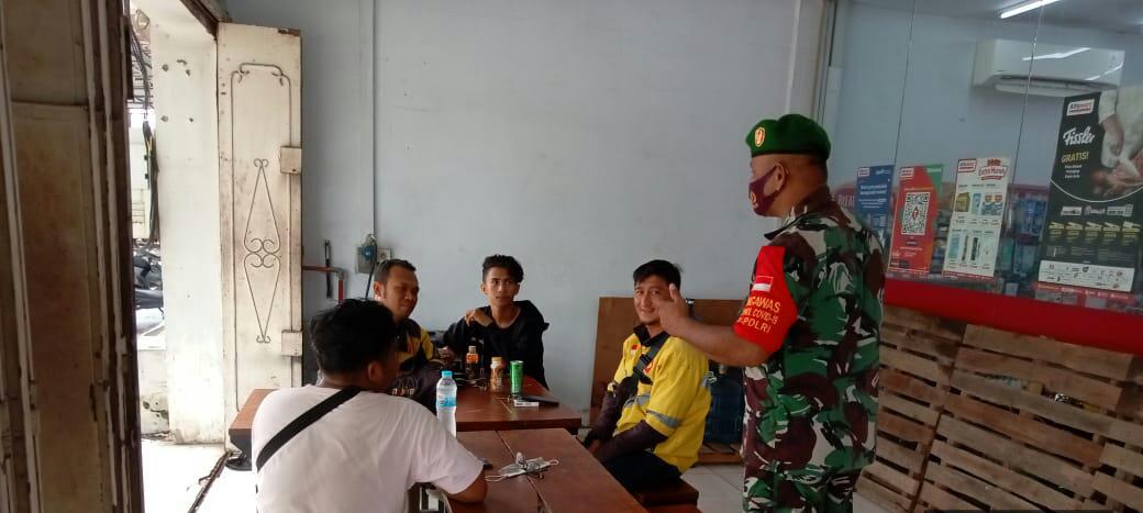 Lawan Covid-19, Serka Fahrizal Purba Laksanakan Sosialisasi Pencegahan