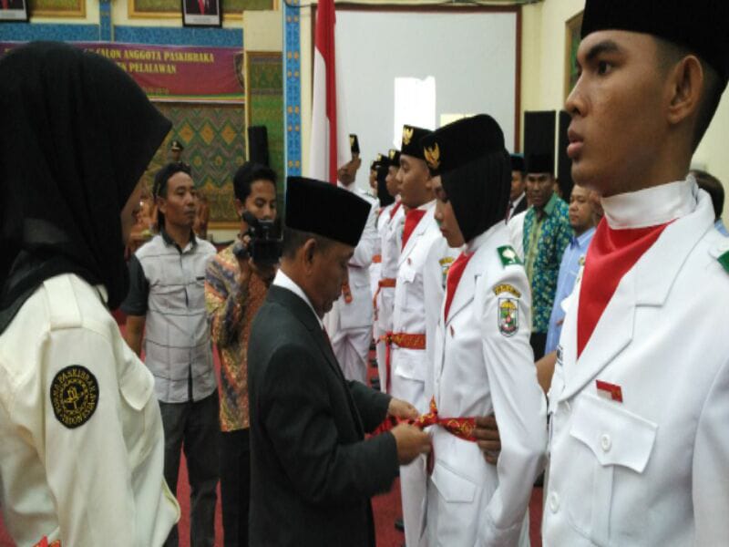 33 Calon Paskibraka Pelalawan Akan Memasuki Diklat Pengibaran Bendera Merah Putih HUT RI Ke 74