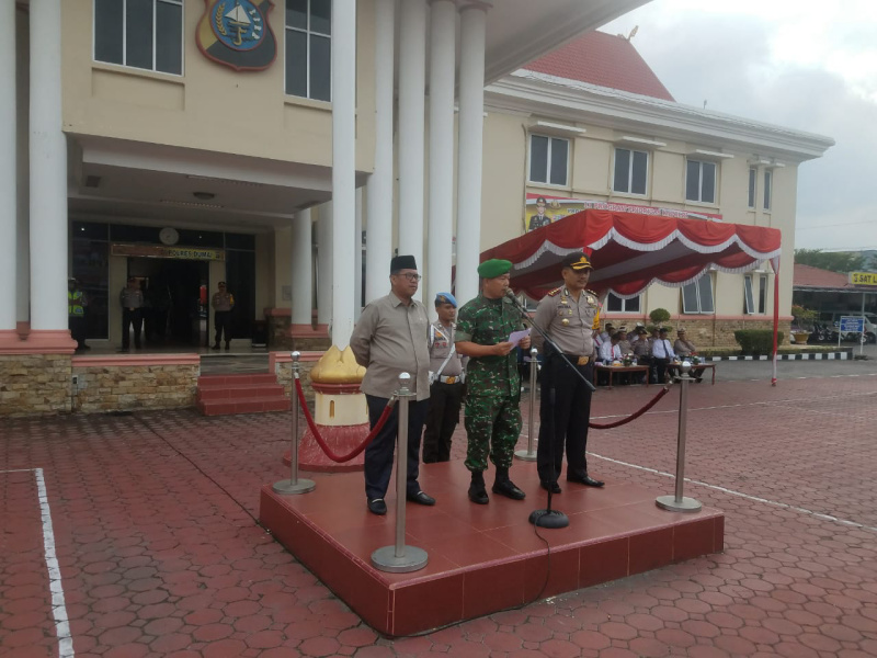 Apel Tiga Pilar Dalam Rangka Pengamanan Pemilu 2019 Digelar
