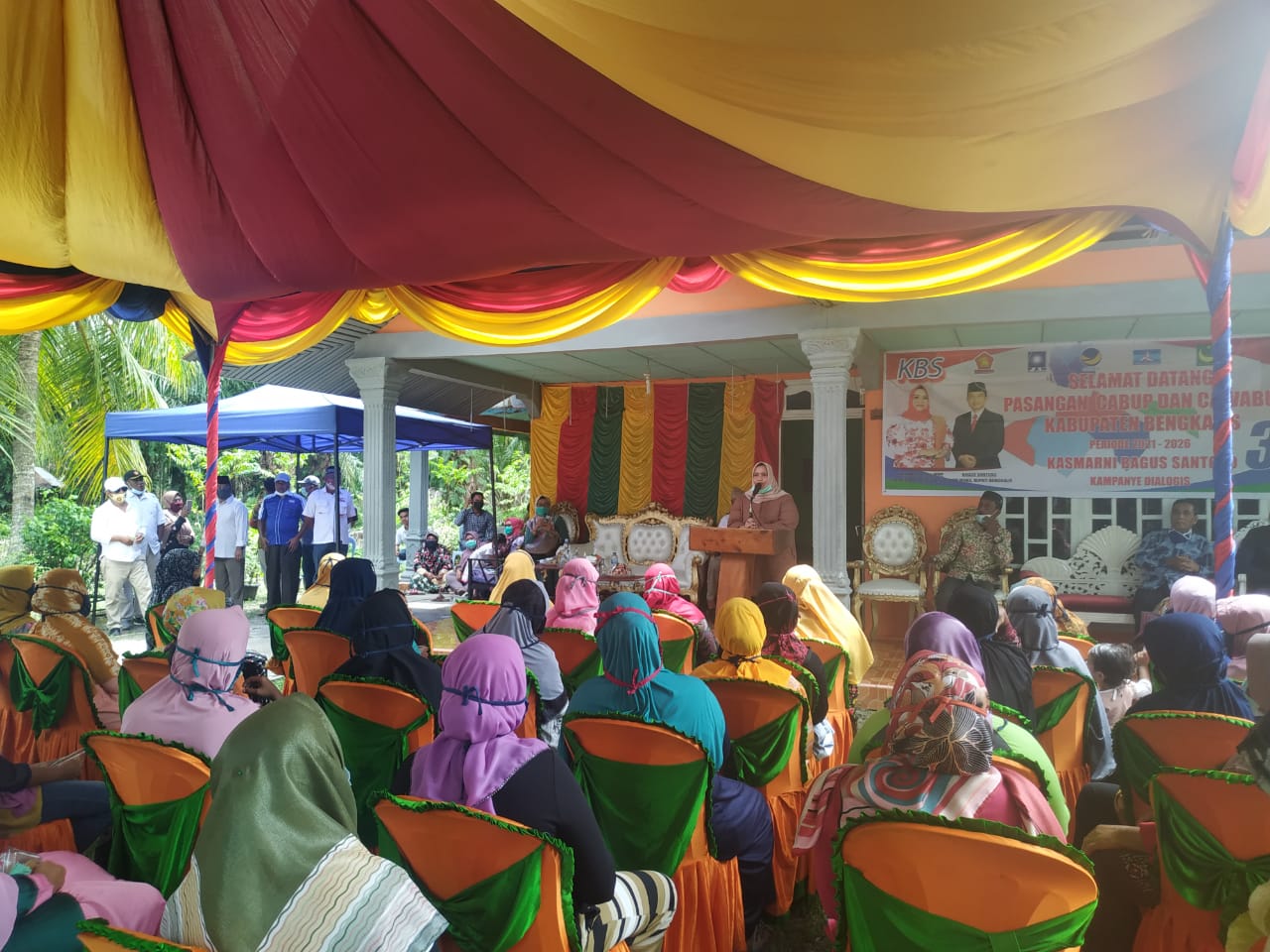 Di Desa Teluk Papal, Kasmarni nomor Urut 3 Disebut Pemimpin Adil