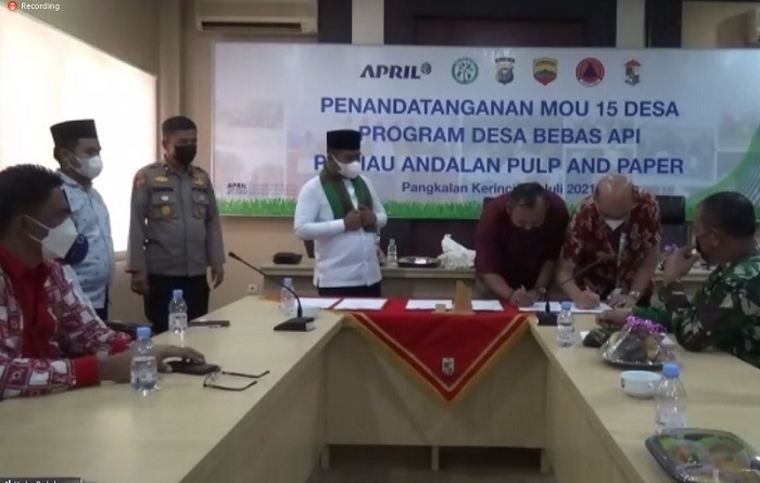 Antisipasi Karhutla, PT RAPP Luncurkan Program Desa Bebas Api