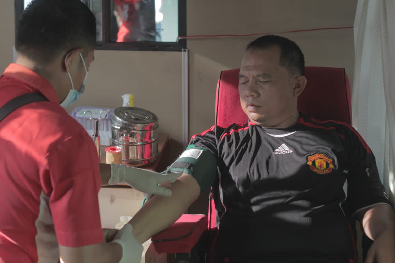 Usai Melaksanakan Senam Pagi dan Donor Darah, Ini Pesan Bupati Labuhanbatu