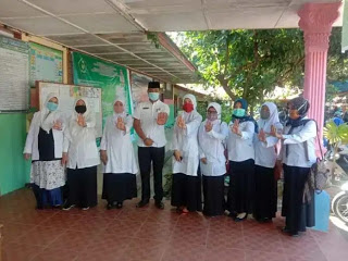 Dinas Kesehatan Labuhanbatu Sosialisasikan Protokol Kesehatan di MTSN 1 Rantau Utara