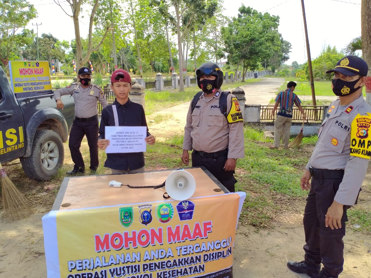 Puluhan Orang Terjaring Giat Mobile Dan Stasiober Operasi Yustisi Covid-19 Di Rimba Melintang