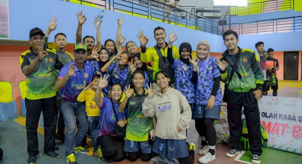 Libas Pekanbaru 3-0, Tim Putri Takraw Bengkalis Raih Emas