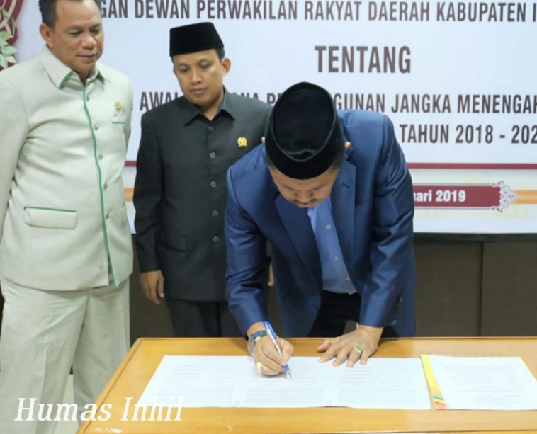 Pemkab Inhil Tandatangani Nota Kesepahaman RPJMD
