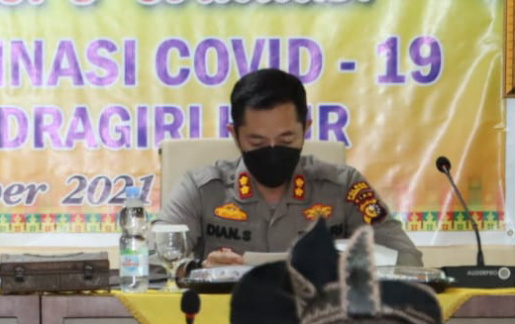 Kapolres Inhil Imbau Satuan Pendidikan agar Mengajak Peserta Didiknya untuk Vaksinasi