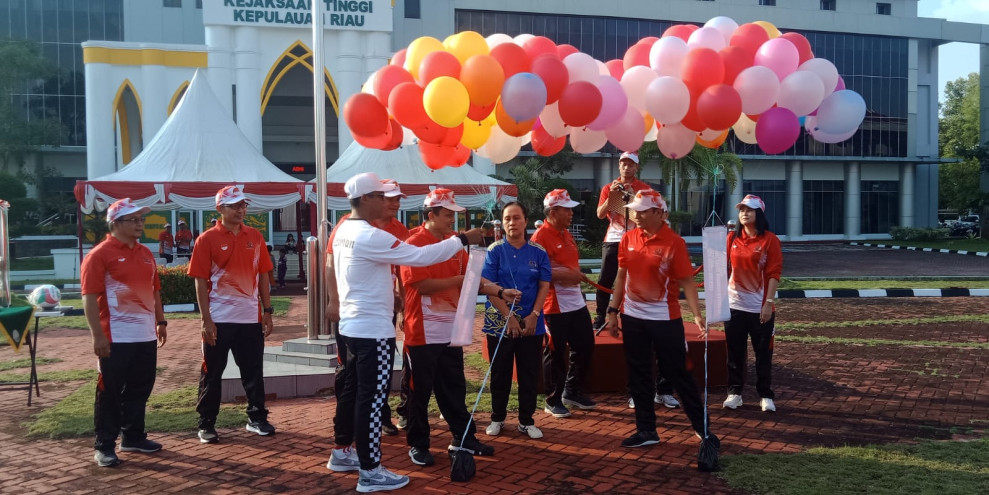 Kejati Kepri Laksanakan Pekan Olahraga Sempena Hari Bhakti Adhyaksa ke 63