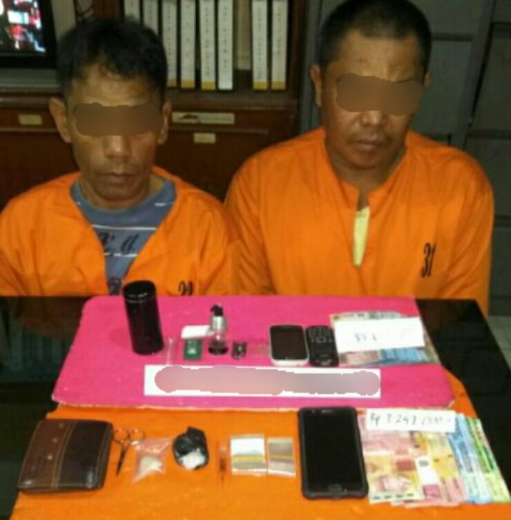 Dua Residivis Narkoba di Inhil Kembali Ditahan