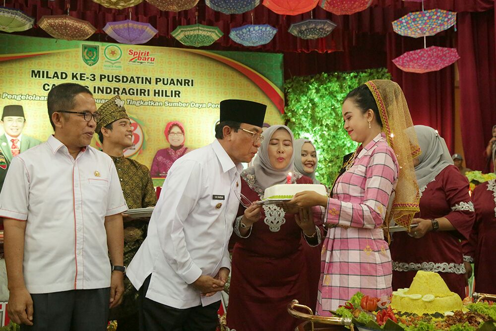 Pusdatin Puanri Inhil Rayakan Milad Ke-3 Tahun 2017