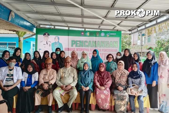 Kadiskes Inhil Ikuti Pencanangan Gerakan Intervensi Serentak Pencegahan Stunting Di Posyandu Mangga Jalan Hidup Abdul Gani