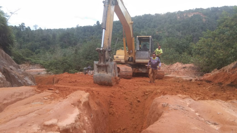 PUPR Perbaiki Jalan Longsor di Beberapa Titik di Rohul
