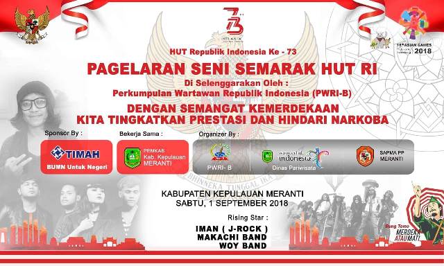 PWRI-B Meranti Adakan Pagelaran Seni di Halaman Kantor Bupati
