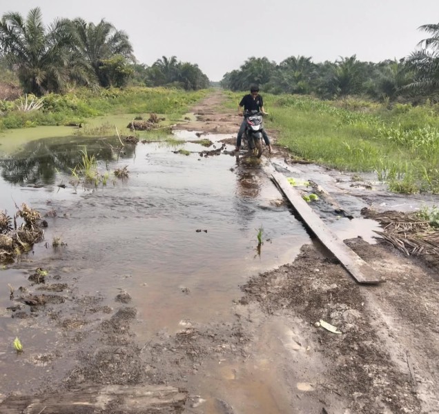 Masuki Musim Hujan, Warga Senepis Dumai Minta Kepastian CSR PT SGP untuk Normalisasi Parit Jalan PU