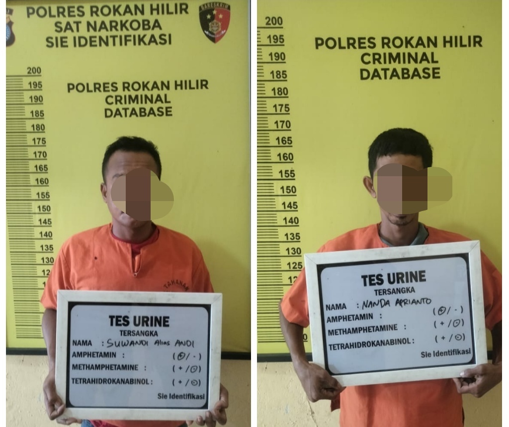 Dua Pria di Rohil Tak Berkutik Setelah Dibekuk Satres Narkoba Bersama BB Sabu