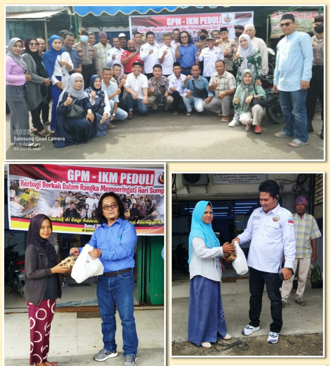 Jumat Berkah, GPM-IKM Dumai Berikan Ratusan Paket Sembako