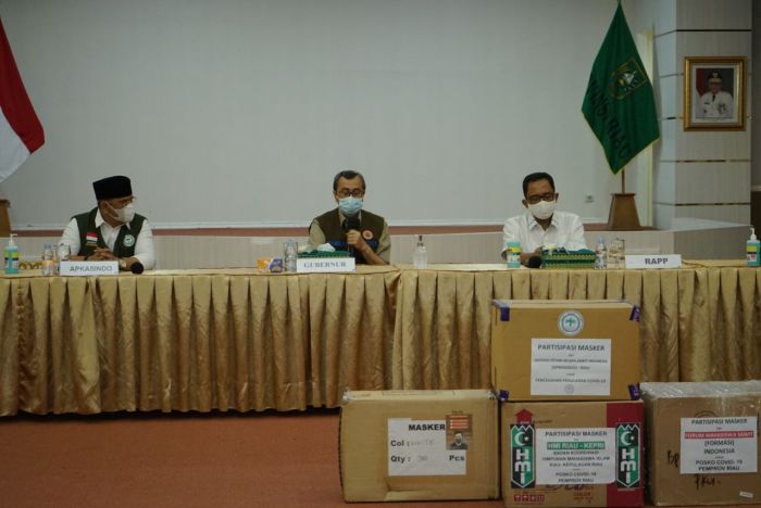 Pemprov Riau Terima Bantuan 100 Ribu Masker