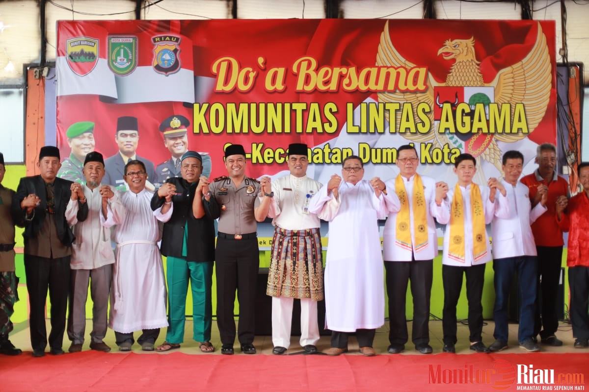 Polsek Dumai Kota Gelar Doa Bersama Komunitas Lintas Agama