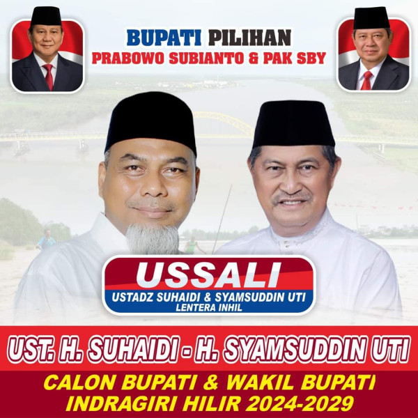Hitungan Hari Saja Lagi, USSALI Daftarkan Pencalonan Bupati/Wabup ke KPU Inhil