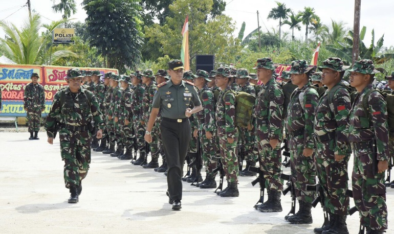 TMMD Ke-101 Kodim 0314/Inhil Capai 100 Persen