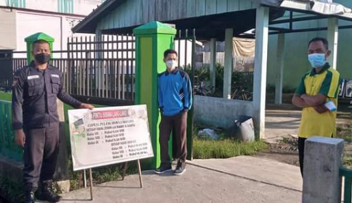 Satgas Covid-19 Apresiasi Prokes Satu Pintu di MTsN 2 Inhil