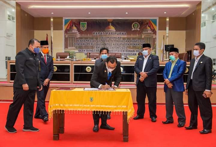 APBD Perubahan Rohil Di Sahkan Sebesar 2.05 Triliun
