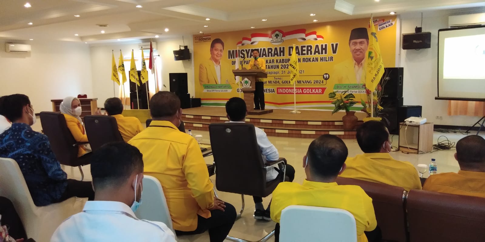Afrizal Sintong Menyatakan Sikap Maju Menjadi Ketua DPD Golkar Rohil