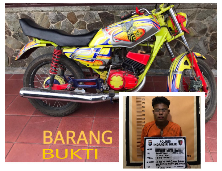 Polres Inhil Tangkap Pelaku Curanmor