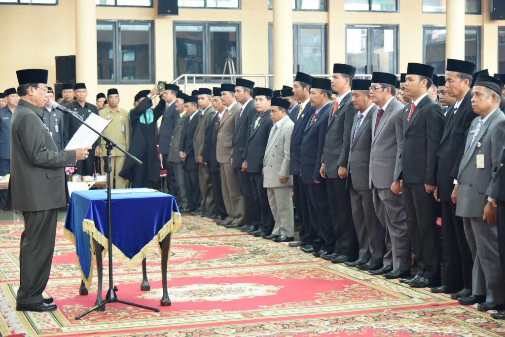 Bupati Inhil Kembali Kukuhkan Ratusan Pejabat Esselon