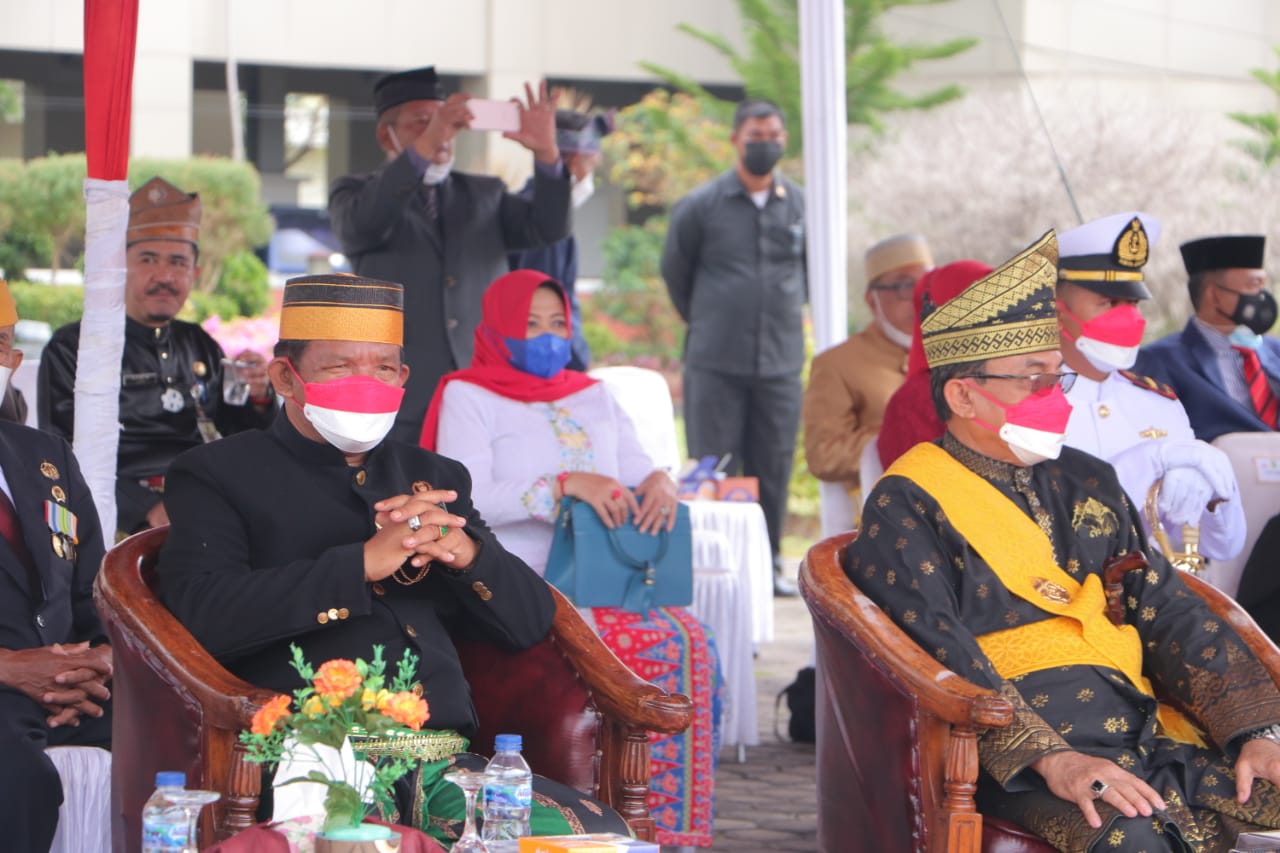 Andi Rusli Wakili DPRD Inhil pada Upacara HUT RI ke-76 Tahun 2021