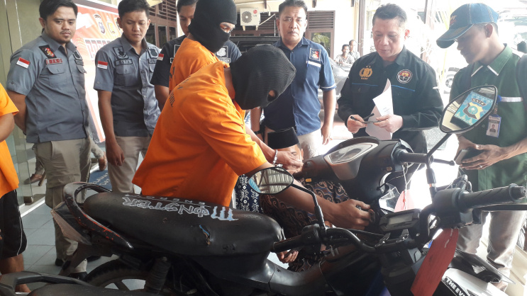 Pencuri 9 Unit Sepeda Motor Diciduk Polisi