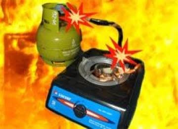 Kompor Gas Meledak, Ditinggal Sebentar Saat Memasak Air