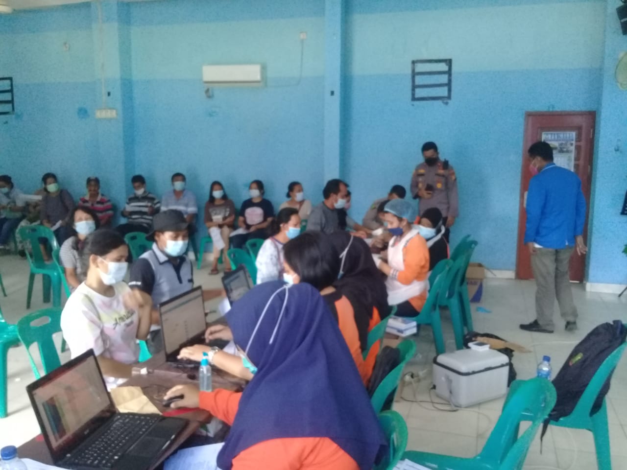 PGI Dumai, GAMKI dan GMKI Gelar Vaksinasi Massal