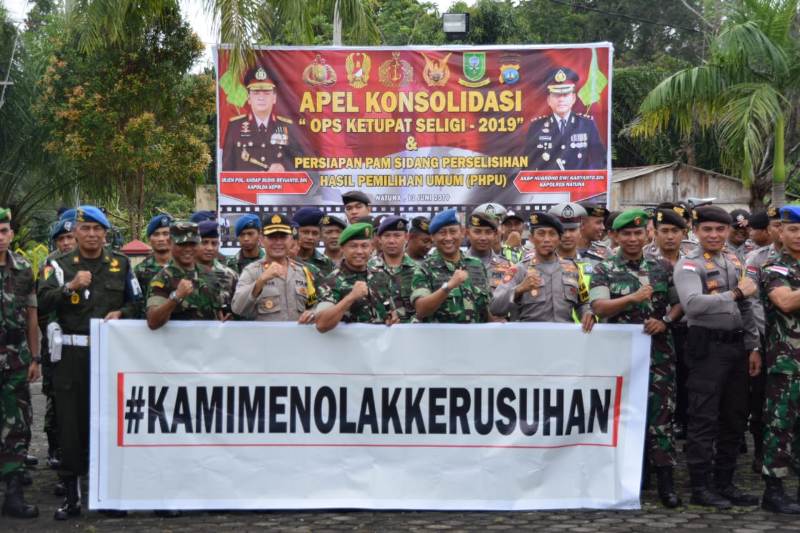 Dandim 0318 Natuna Pimpin Apel Konsolidasi Ops Ketupat Selegi 2019