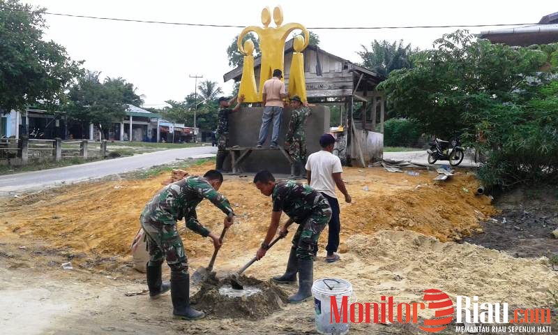 Tugu TMMD dan Kampung KB, Bentuk Kerjasama Kodim 0320/Dumai dengan Disdalduk dan KB