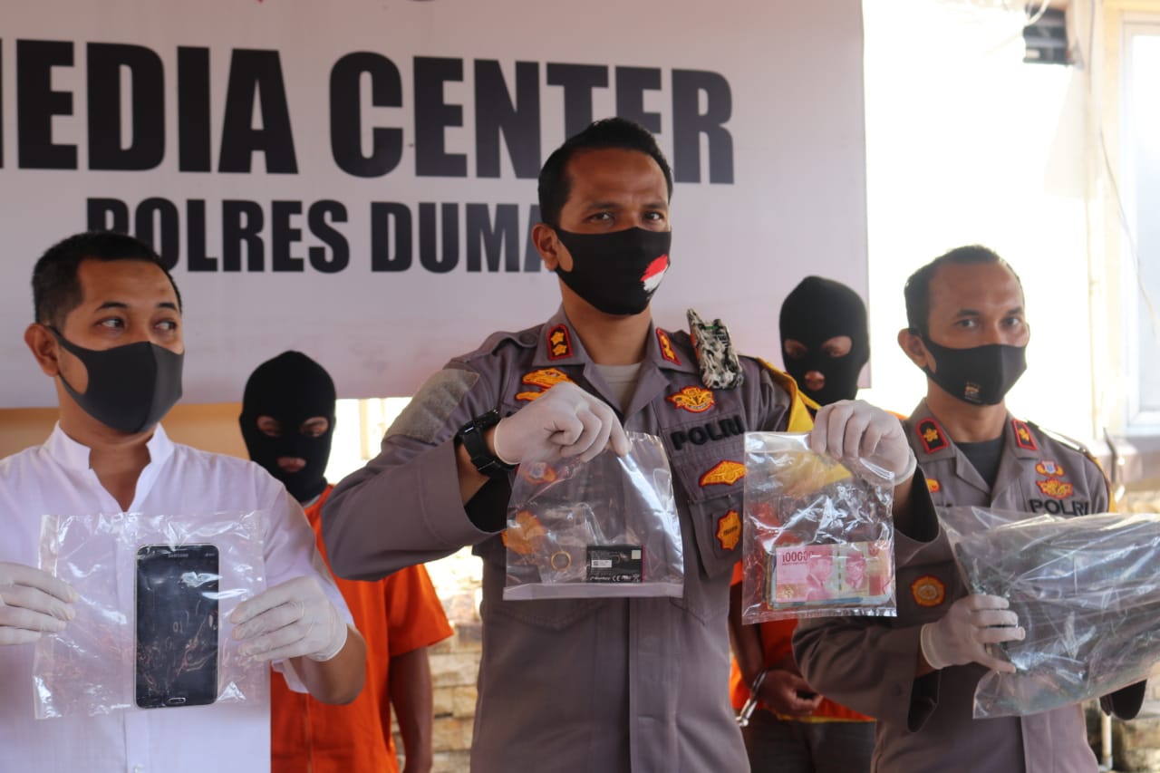 Belum Lama Beraksi, Polres Dumai Bekuk Pelaku Curat