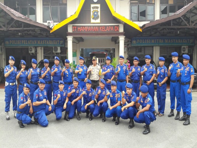 Kombes Deny Pudjianto Sambangi Polres Inhil, Pasca Kebakaran Pos Polair