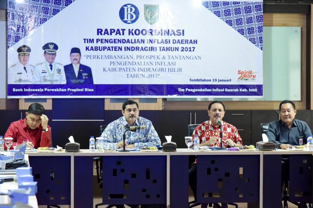 Pemkab Inhil Gelar Rakor Tim Pengendalian Inflasi Daerah