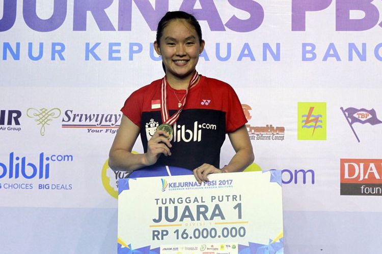 Ruselli Juara Tunggal Puteri Kejurnas 2017