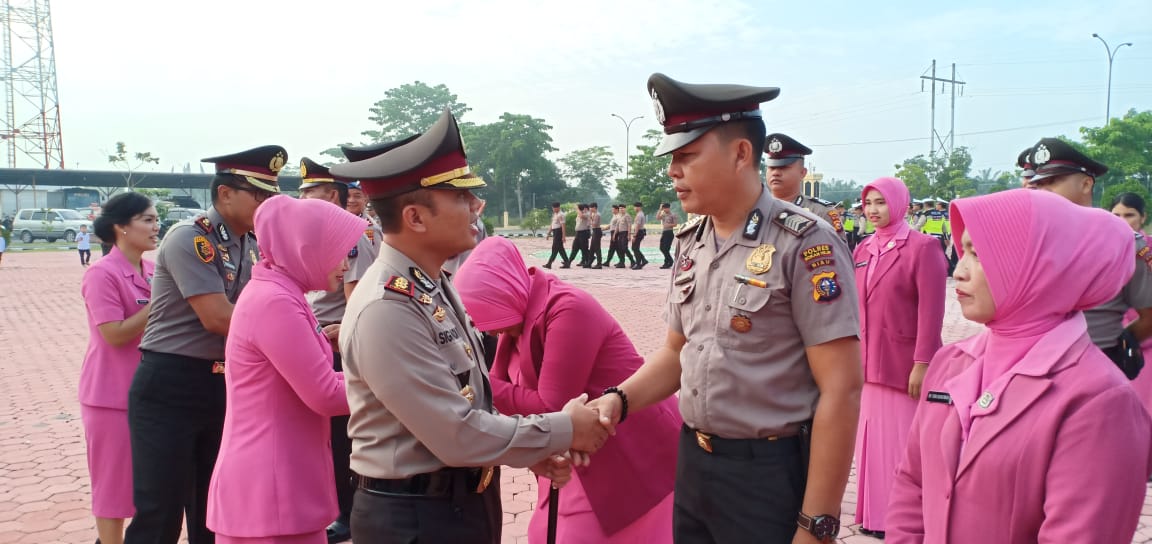 45 Personel Polres Rohil Naik Pangkat Tahun Ini