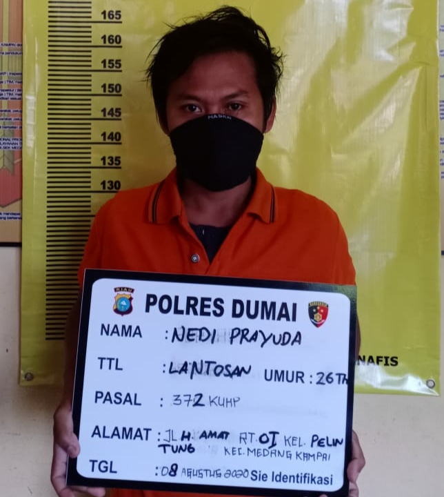 Polsek Medang Kampai Bekuk Pelaku Penggelapan Sepeda Motor
